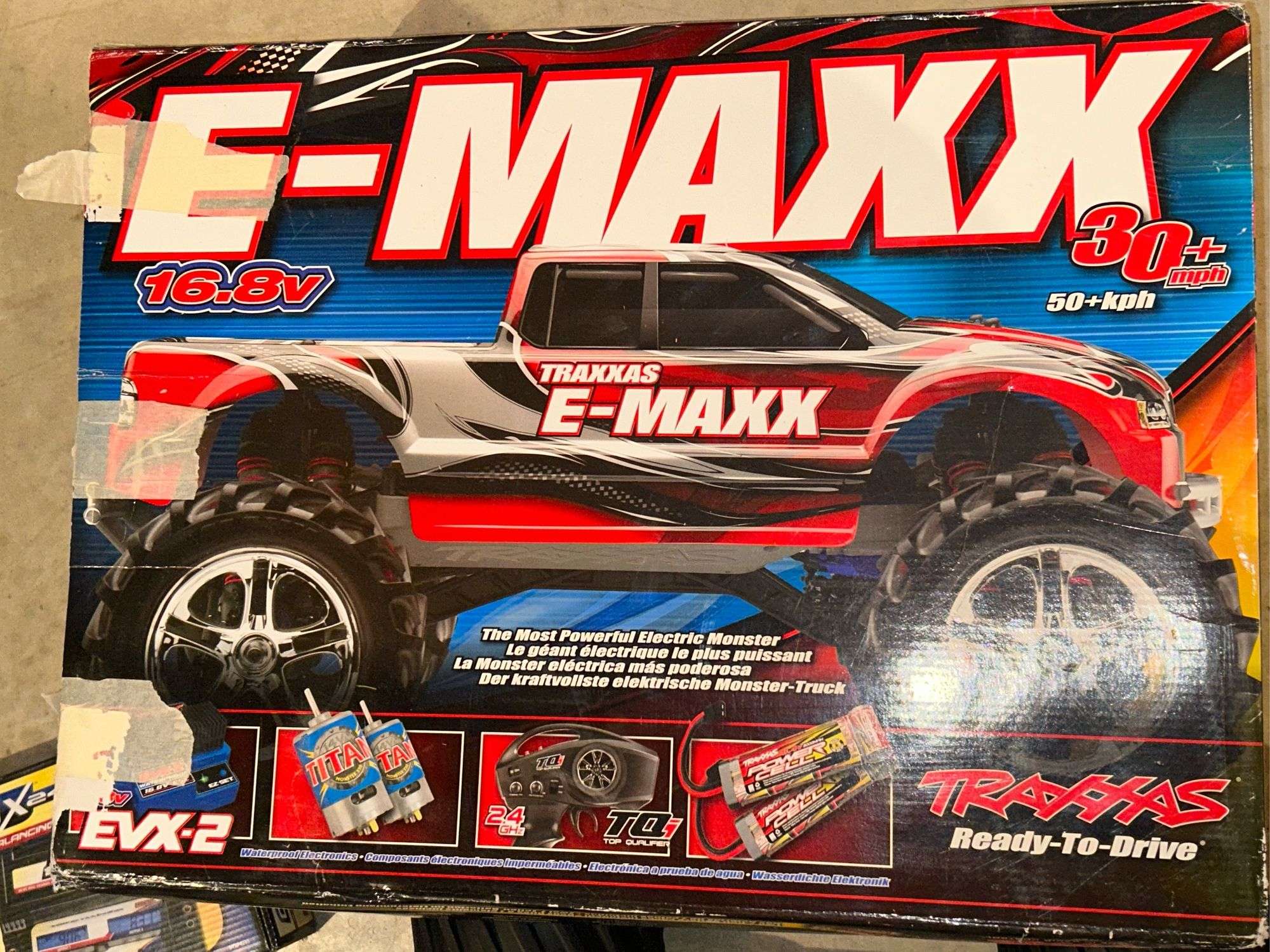 TRAXXAS E-MAXX 16.8V Powerful Electric Monster Truck with All
