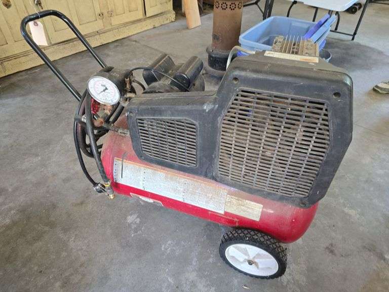 Coleman Powermate Air Compressor - McLaughlin Auctioneers, LLC- mc