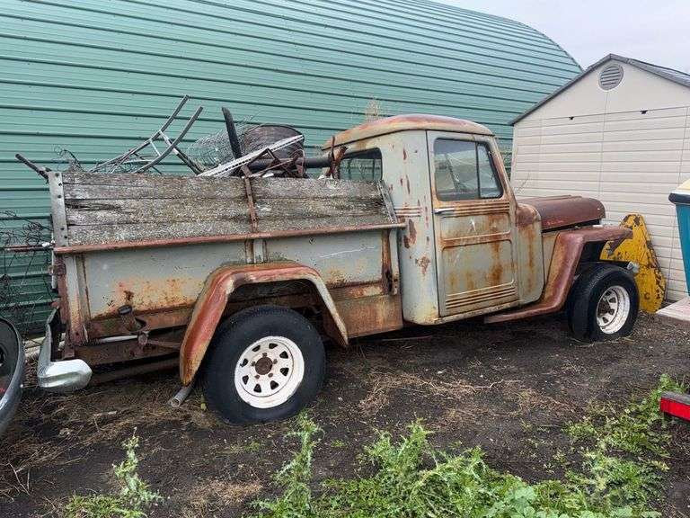 Jeep Willys Pickup Truck, 2-Door, Classic Design, Wooden Bed Sides NO TITLE
