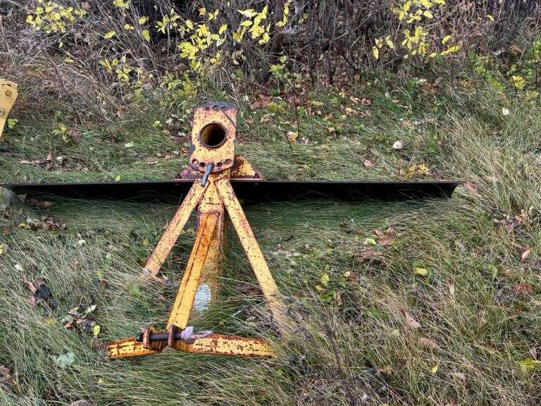 Tractor Grader Blade Attachment, 6ft Width, 3-Point Hitch, Steel