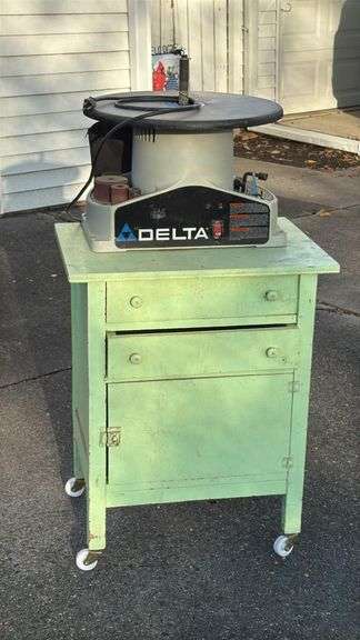 Delta Oscillating Spindle Sander with Stand, Corded Electric, Multiple Spindles