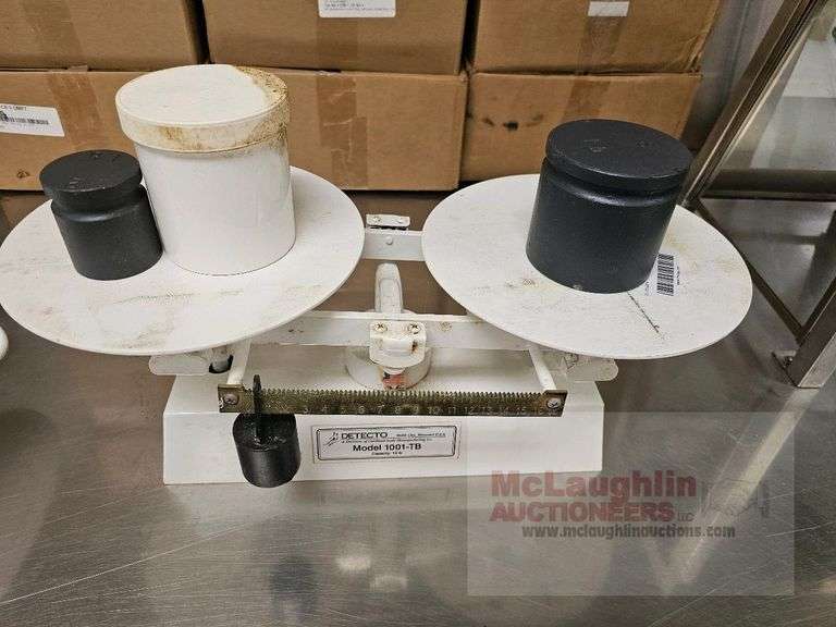 Detecto 1001-TB Mechanical Balance Scale, 16 lb Capacity, Steel Construction