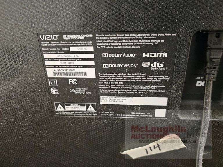 Vizio V505-J09: LIAIF9KX TV Base Stand 7H08B0000N200 W/O SCREWS - Foto 2