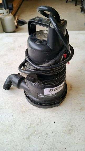 Electric Water Pump, 2 3/8" Min Water Level, Utility Use