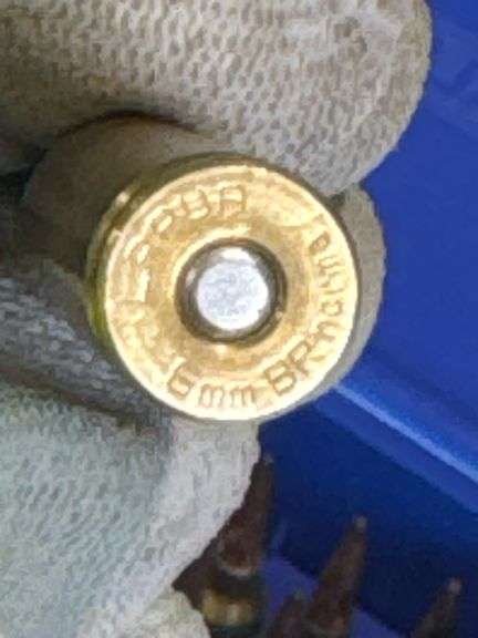 6mm BR Norma Rifle Ammunition, Approx. 150 Rounds, Brass Case