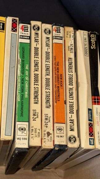 Vintage 4-Track Reel-to-Reel Tape Collection, Various Artists & Genres