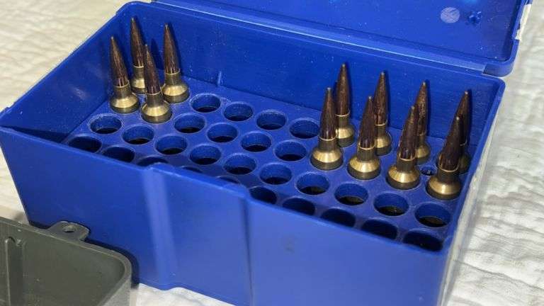 6mm BR Norma Rifle Ammunition, Approx. 150 Rounds, Brass Case