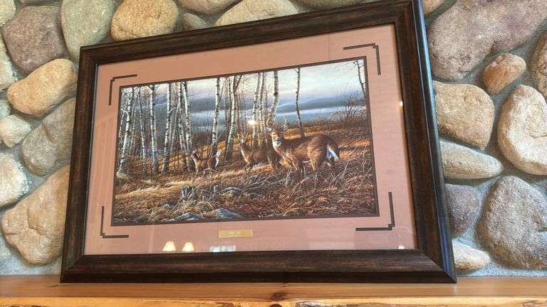 Terry Redlin Print "Birch Line"