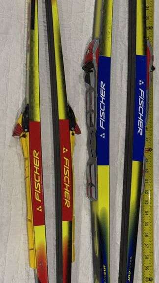 Fischer Skate Cut Cross-Country Skis with Accessories