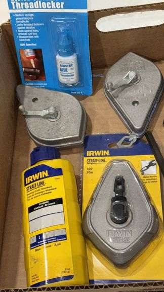 IRWIN Chalk Lines, MASTER Threadlocker, Zircon Laser Level