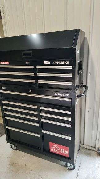 Husky Tool Chest, 24,349 Cu. In. Storage, 4 Outlets, 2 USB Ports