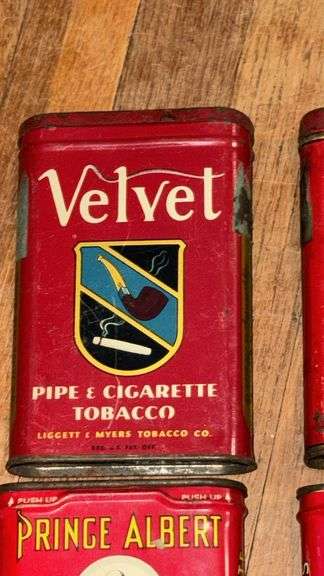 Vintage Velvet, Prince Albert and Union Leader Tins