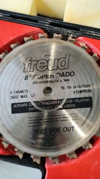 Freud 8" Super Dado Blade Set, 24T, Made in Italy, Anti-Kickback Design
