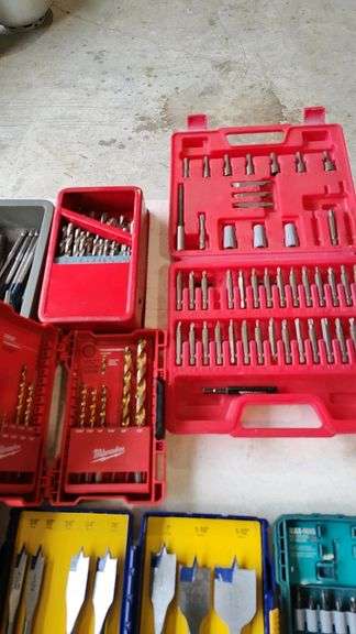 Milwaukee, Irwin, DeWalt Drill Bit Set with Case