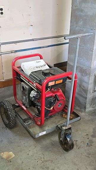 Generac 3500XL Portable Generator, 6.5 HP, 3500 Watts Peak includes cart