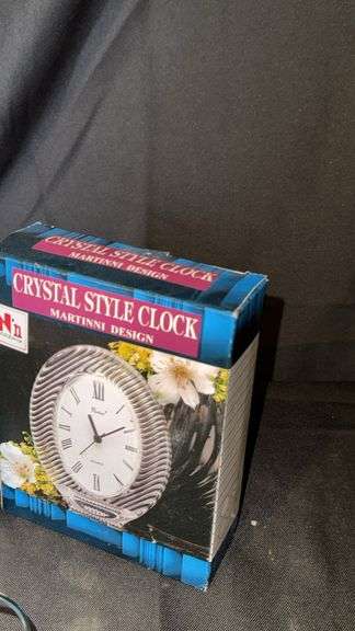 Crystal Style Clock, Stained Glass Decor, Candle Holder Set, Manicure Tools