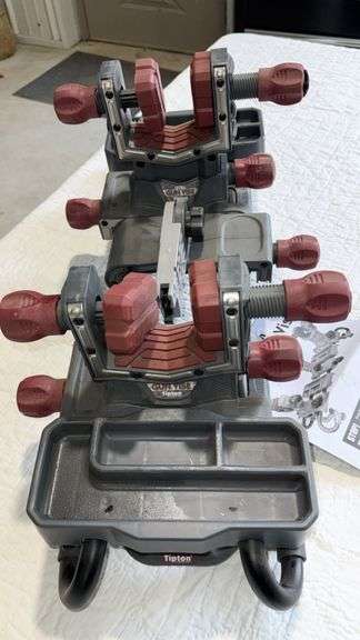 Tipton Ultra Gun Vise, Adjustable Clamps, Gray/Red