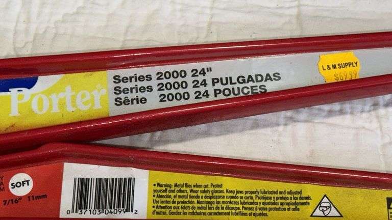 H.K. Porter Series 2000 24" Bolt Cutter, Rubber Grips