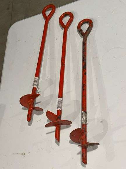 Ice Fishing Gear Set with Seaguar Line, Rod Bag, Auger Anchors, Tip-Up