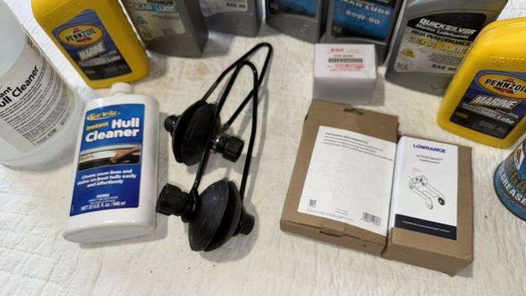 Marine Gear Lube & Cleaner Lot: Quicksilver, Pennzoil, Star brite, Lowrance