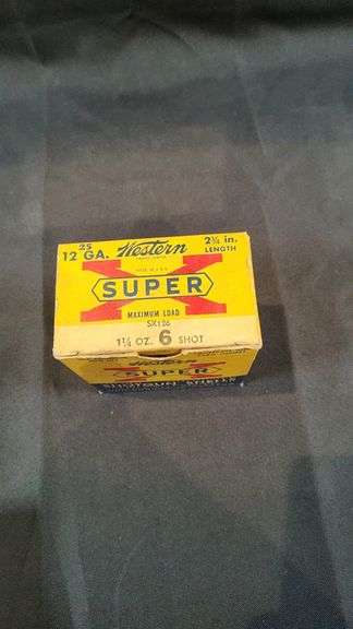 Western Super 12 GA Shotgun Shell Box