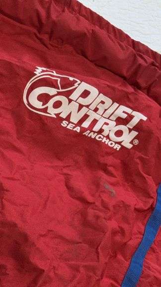 Drift Control Sea Anchor, Red with Blue Accents, Suitable for Boats up to 20 ft