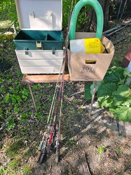 Fishing Rods and Tackle Boxes - McLaughlin Auctioneers, LLC- mc-bid.com