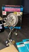 Crystal Style Clock, Stained Glass Decor, Candle Holder Set, Manicure Tools