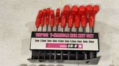 Powerbuilt T-Handle Hex Key Set, 20-Piece, Metric & SAE Sizes