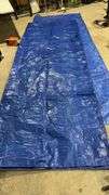Blue 10x15 ft Polyethylene Tarp, Waterproof, Reinforced Hem, Grommet Spacing