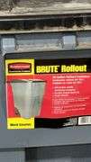 Rubbermaid BRUTE Rollout Trash Can, 50 Gallons, Gray and Black