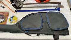 Ice Fishing Gear Set with Seaguar Line, Rod Bag, Auger Anchors, Tip-Up