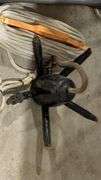 Grapnel Boat Anchor with Rope, Metal Construction, 10 lbs