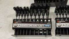 Powerbuilt T-Handle Hex Key Set, 20-Piece, Metric & SAE Sizes