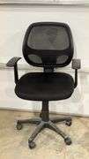 Black Office Chair, Mesh Backrest, Swivel, Adjustable Height