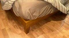 Queen Size Bed with Linen, Blankets