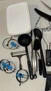 Versatile Kitchen Utensils and Knives Set, Approximately 18 Pieces