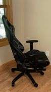 Dowinx Black and Gray Gaming Chair, Adjustable Recline, Headrest & Lumbar Support