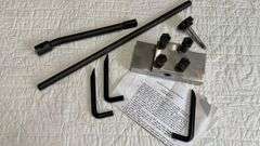Barrel Vise and Action Wrench Parts, Black and Silver, Instructions Included