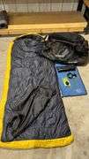OGIO Trucker 8800 Duffel Bag, Sleeping Bag, Headlamp, Nite Ize Strap