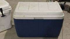 RTIC 45 Hard Cooler, White, Heavy-duty T-latches, Rope Handles