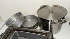 Comprehensive Kitchen Cookware Set - 8 Pieces, Stainless Steel, Non-stick