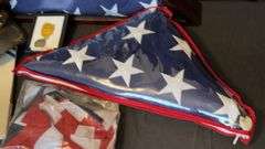 WWII American Defense Medal, Vietnam Veteran Cap, Flag in Display Case