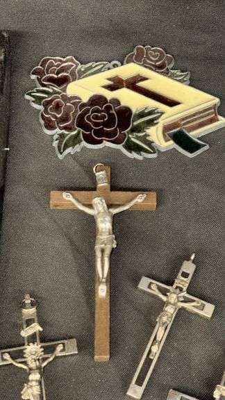 Rosary Beads and Crucifixes, Wood and Metal, Multiple Designs