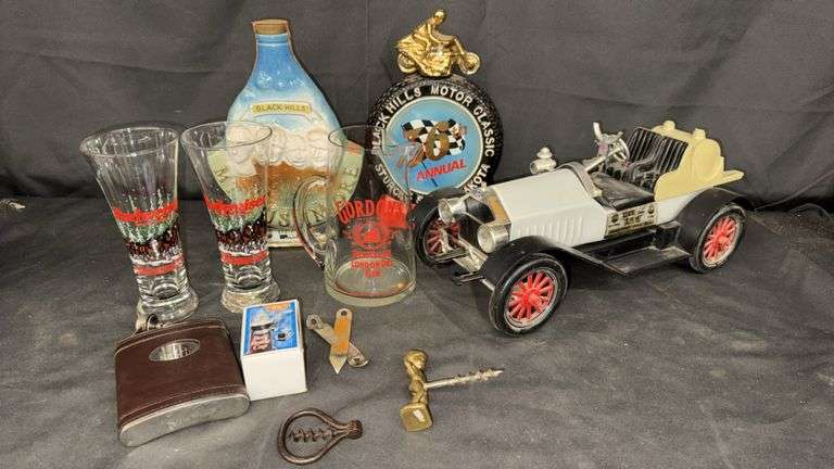 Vintage Jim Beam Decanters, Corkscrews, Glasses and More