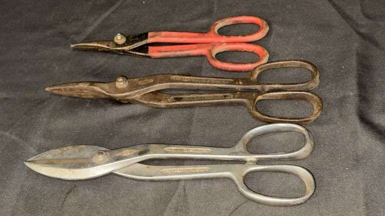 Duluth Diamond Alloy, Wiss and Crescent Large Tin Snips, USA-Made Metal Shears