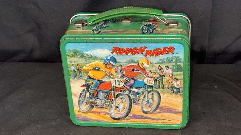 Aladdin Industries Metal Lunchboxes: The Dukes of Hazzard & Rough Rider, 1980