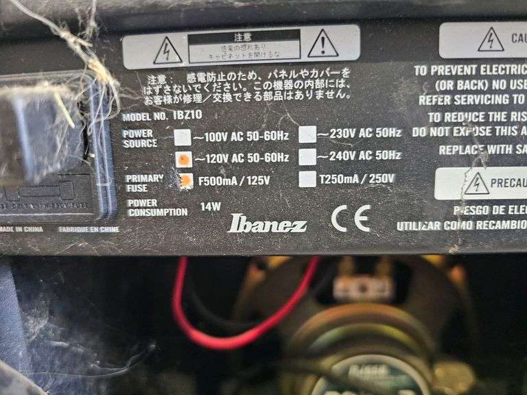 Ibanez IBZ10 Guitar Amplifier, 10W, 6.5" Speaker, Overdrive, EQ Controls