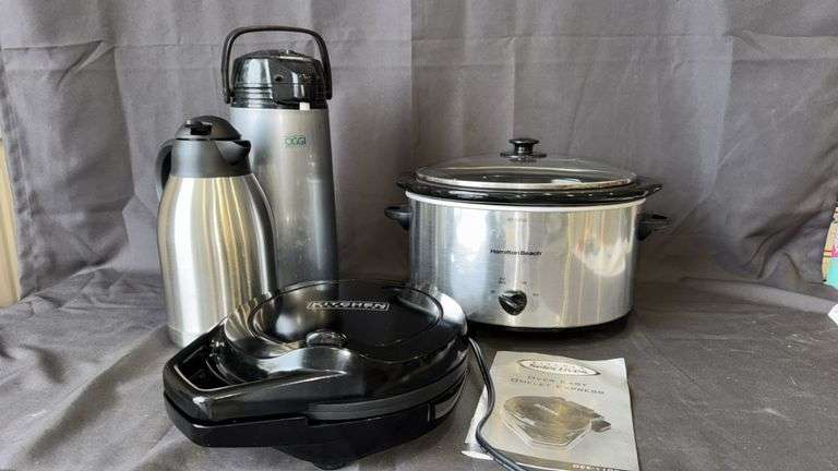 Hamilton Beach Slow Cooker, Kitchen Selectives Omelet Maker, Oggi Thermal Carafe