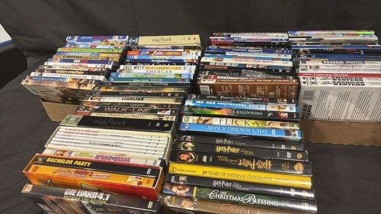 Extensive DVD Collection: Harry Potter, Finding Nemo, Pirates of the Caribbean